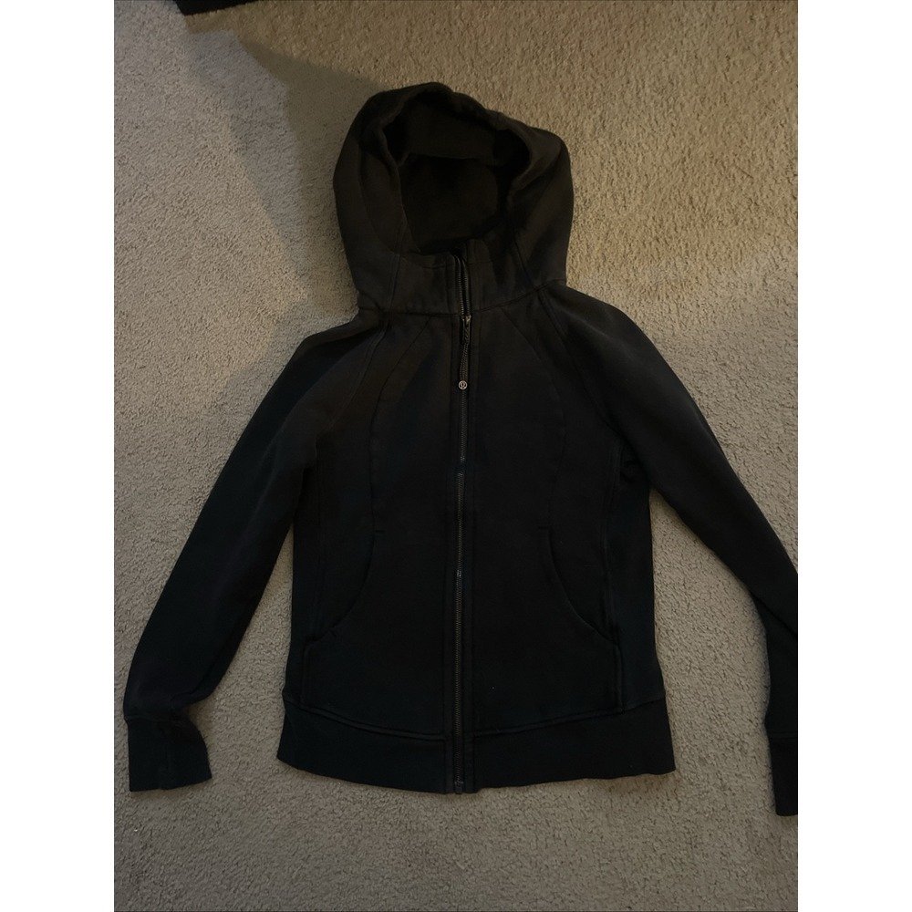 Lululemon Women's Full Zip Black Hoodie Style # LW4AWMS Size 4 / 6